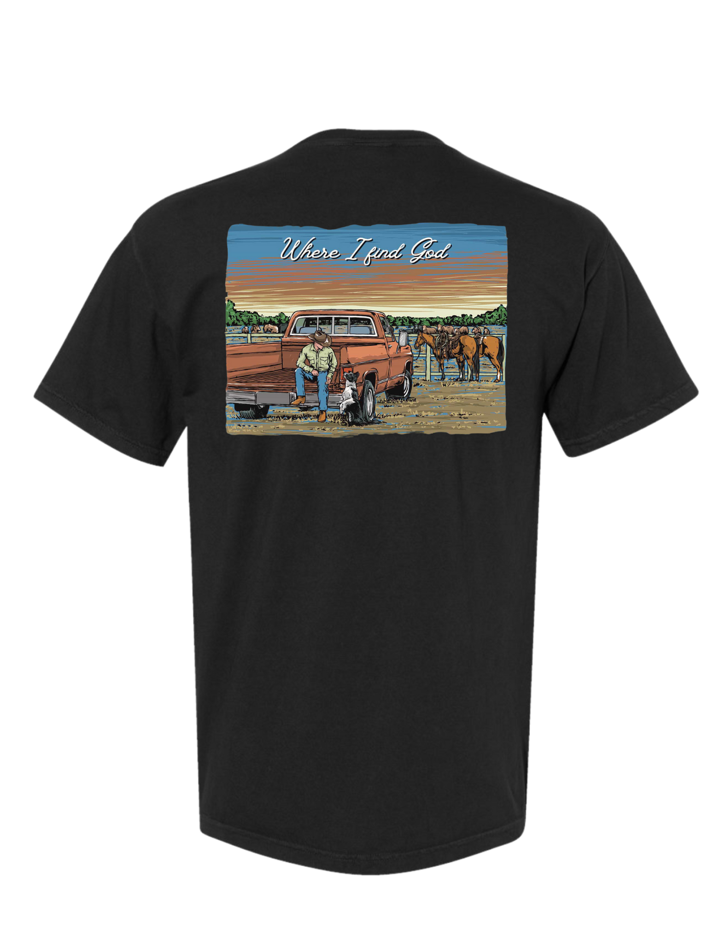 “Where I Find God” tshirt